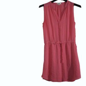 Aritzia Babaton Coral Benedict dress 100% silk sleeveless size M